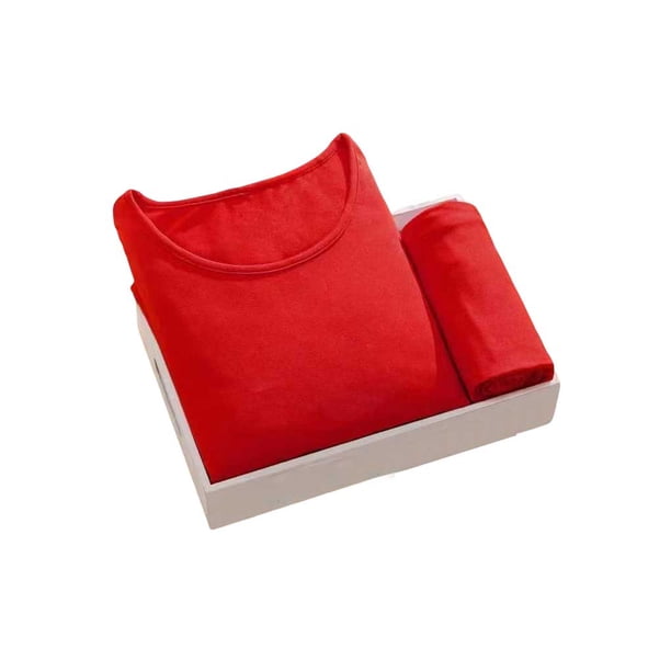 Guardurnaity Ropa interior gruesa de temporada de invierno, camiseta interior para mujer, calzoncillos largos, ropa interior cálida, ropa de pregrado conjuntos de ropa 10Rojo/M 42.5-47.5kg Guardurnaity AP013757-22