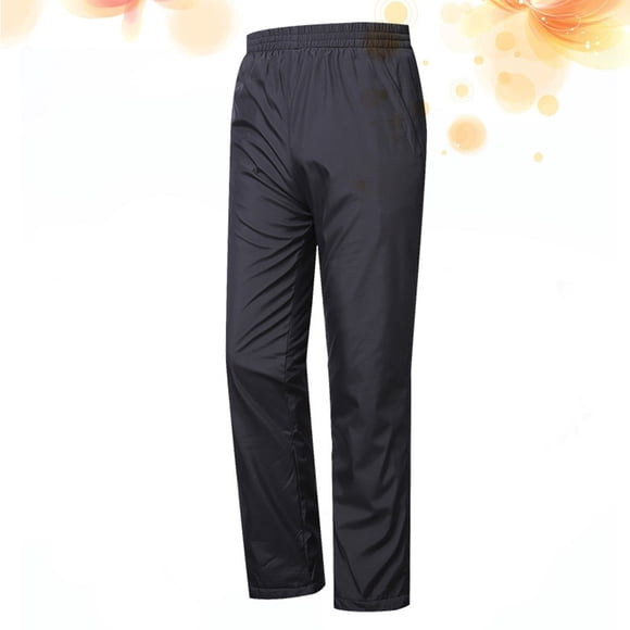 Milisten 1Pack Snow Pants for Men Black Polyester Warm Windproof for Winter Use