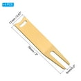 thumbnail image 2 of Uxcell Metal Bending Golf Divot Repair Tool Metal Golf Fork Accessory Curved Spit for Golf Golfer, Brass, 4 Pcs, 2 of 6