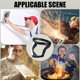 thumbnail image 2 of Unisex Full Shield Mask Transparent Moto Cycling Windproof Mask Dustproof Anti-wind Welding Safety Glasses Protection Face Mask, 2 of 5