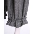 thumbnail image 6 of TSSOE Women Wide Leg Long Bloomers Pants Ruffle Elastic Waist Loose Fit Trousers Suitable for Office & Parties Grey M, 6 of 7