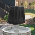 thumbnail image 4 of CIMAXIC Small BBQ Cover Fountain Cover Black Oxford Cloth Snow Protection Garden 1Set, 4 of 8