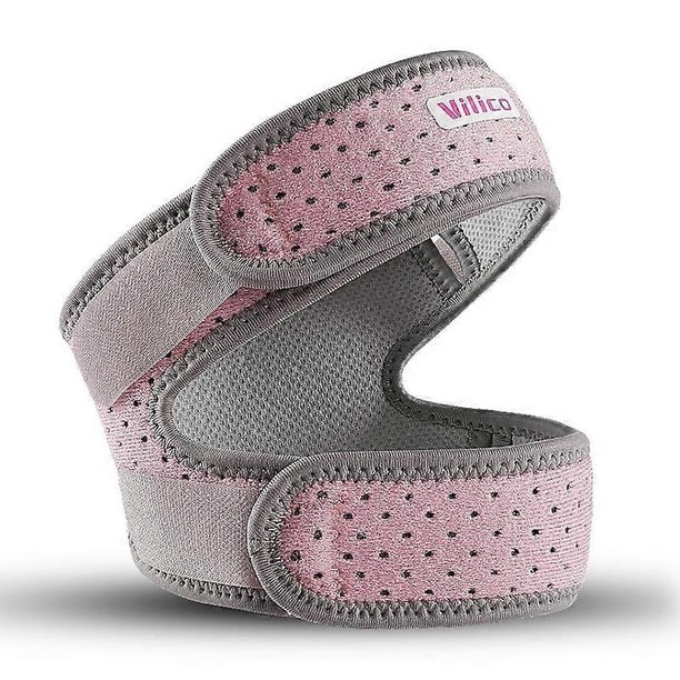 AB081 Adjustable Patella Stabilizer Knee Strap Brace Knee Support Sports Protective Gear - Grey