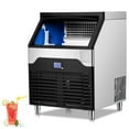 Rugerasy Commercial Ice Maker Machine, 260LBS/24H Stainless Steel Under