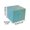 Light Blue, variant on Desktop Storage Box, Stackable Plastic Square Desk Organizer for Home Office Cosmetics Jewelry Supplies