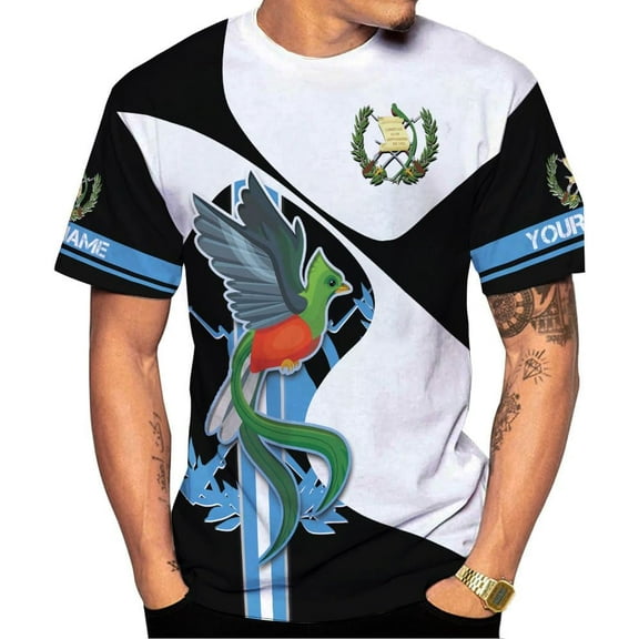 Guatemala Shirt - 3D Guatemala Flag Camisa, Guatemalan Pride T-Shirt for Men & Women (S)