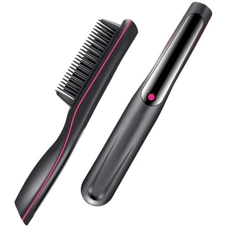 Hair Straightener Brush, Ionic Hair Straightening Brush with Fast Heating,  Anti-Scald, 3 Heating Levels,Portable Hair Straightening Comb for Home  Travel (Gray-black) | Walmart Canada