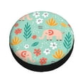thumbnail image 3 of Gaeub Elephant and Flowers 14-17in Tire Cover, Spare Tire Cover, for Camper Caravan, Trailer, Car, Truck, SUV, Jeep - 14 inch, 3 of 9