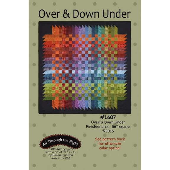 Over  Down Under Quilt Pattern by Bonnie Sullivan for All Through The Night