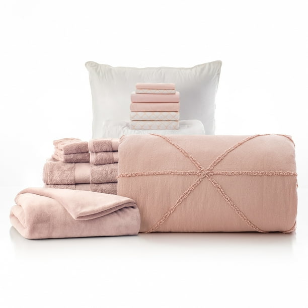 The Starter Pak Silas Pink 16 Piece, Target Xl Twin Dorm Bedding