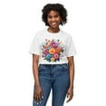 thumbnail image 3 of Floral T-Shirt, Vintage Flowers Tee, Floral Tees, Floral Art Design Shirt, Tee Shirt with Floral Art 9, 3 of 39