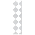 thumbnail image 6 of Ekena Millwork 47"H x 1/8"T Marrakesh Adjustable Acrylic Decorative Slat Wall Panel Kit, White (contains 11 Slats + 1 Straight Edge Starter Slat), 6 of 11