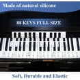 thumbnail image 6 of Jxr Removable Piano Keyboard Note Guide Labels, No Need Stickers, Silicone Reusable Piano Rake Key Labels Overlay for Beginners Kids, 88-Key Full Size (Classic Black), 6 of 8