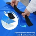 thumbnail image 4 of Full Size Mattress Moving Bag with Zipper & Strong Handles, Heavy Duty Mattress Storage Cover for Moving, Waterproof Protector, Blue, 4 of 9