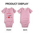 thumbnail image 3 of I'm Not Spoiled My Aunt Just Loves Me Cute Baby Rompers Boy Girl Newborn-24 Months, 3 of 5