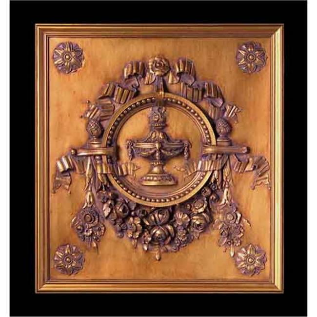 Hickory Manor House 2629BZ Urn and Rose Swag Panel Bronze