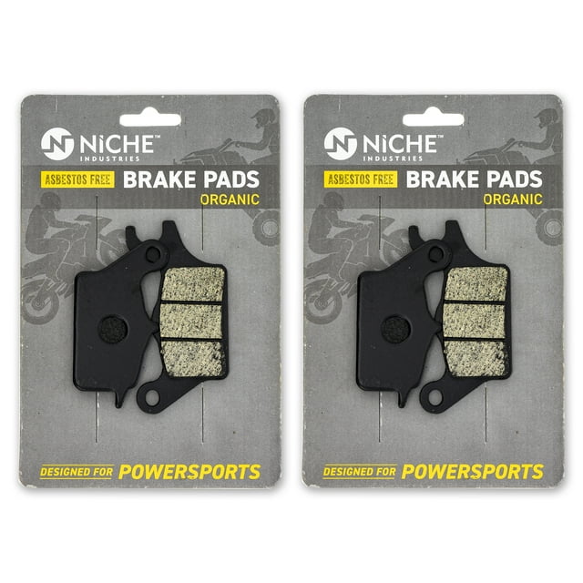 Niche Front Brake Pad Set for Kawasaki Z125 Pro Organic Motorcycle 2 Pack 519-KPA2668D