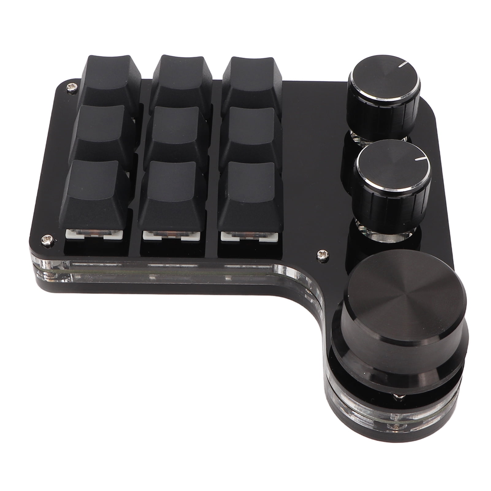 Mini Keypad, 3 Knobs 9 Keys Gaming Keypad For Video Editing