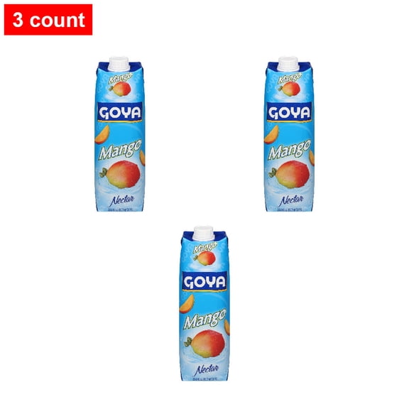 Goya Mango Nectar Juice 33.8 fl oz - 3 count