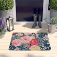 thumbnail image 2 of Pioneer Flower Floral Print Flannel Non Slip Door Rugs,Washable Door Mats Indoor,Decorative Door Mats,Dirt-Resistant and Absorbent Doormat for Entrance,Bedroom,Kitchen,Bathroom,23.5"x16", 2 of 5