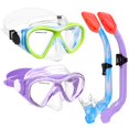 thumbnail image 1 of Equipo de Snorkel ACQCES para Niños 6-14 Años Set de Máscara de Top Seco 2 Sets, 1 of 7
