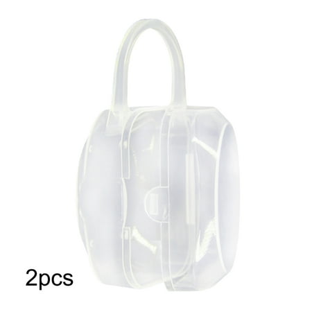 sugeryy 2 Pcs Portable Pacifier Clip Holder Baby Pacifier Nipple Case Holder Travel Box