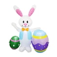 thumbnail image 2 of Modelo inflable de Pascua,Conejito inflable de Pascua con huevo colorido de dibujos animados,Conejo de Pascua inflable grande novedoso,Accesorios decorativos inflables de conejo de, 2 of 9