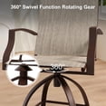 thumbnail image 2 of POTEBAN Outdoor Bar Height Set, Patio Swivel High Back Bar Stools Chairs with Bar Table for Backyard, Lawn, Balcony and Pool, 2 of 8