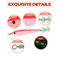 thumbnail image 2 of BLUEWING Squid Jig with Double-Layered Stainless Steel Hooks Squid Fishing Lure Baits for Freshwater and Saltwater Fishing Red/Blue, 2 of 7