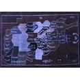 thumbnail image 1 of Ahgly Company Machine Washable Indoor Rectangle Persian Blue Traditional Area Rugs, 8' x 10', 1 of 4