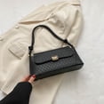 thumbnail image 4 of Bolsos de mujer Moda Hobo Bag Rhombus Metal Hebilla Underarm Bag (Negro) Tmvgtek Para Estrenar, 4 of 9
