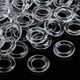 thumbnail image 1 of 100 Pack Transparent Plastic O-Rings for Roman Shades, 13mm Diameter, 1 of 3