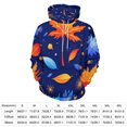 thumbnail image 2 of Vibrant Autumn Leaves Pattern Men's Women Vintage 3D Hooded Sweatshirt - All-Season Loose Fit Streetwear, 2 of 6