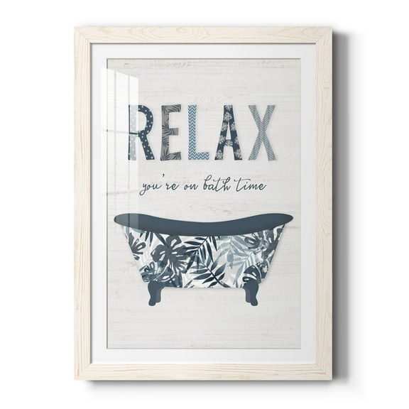 Palm Bath I - Premium Framed Print - Distressed Barnwood Frame - Ready to Hang