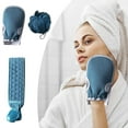 thumbnail image 4 of Tgbvmt 3Pcs Set Bath Towel, Exfoliating Back Scrub Towel, Loofah Bath Ball for Smooth Skin, Soft Skin-friendly Material, Perfect for Bathroom Spa Use, Gift Set for Loved Ones Relaxation Skin Care, 4 of 4