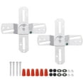 thumbnail image 1 of Unique Bargains 4' Light Crossbar 2 Set Steel Cross-Shaped Wall Mounting Bracket 180 Rotation Lamp Fixture Silver Color, 1 of 7