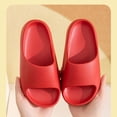 thumbnail image 4 of Soft Sole Slippers for Kids, Unisex Summer Solid Color Reversible Home Bathroom Slides, 4 of 9