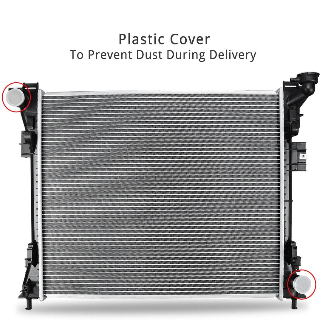 RVNI Radiator Compatible with For 2008-2020 Dodge Grand Caravan 2008-2016 Chrysler Town & Country 3.3L V6