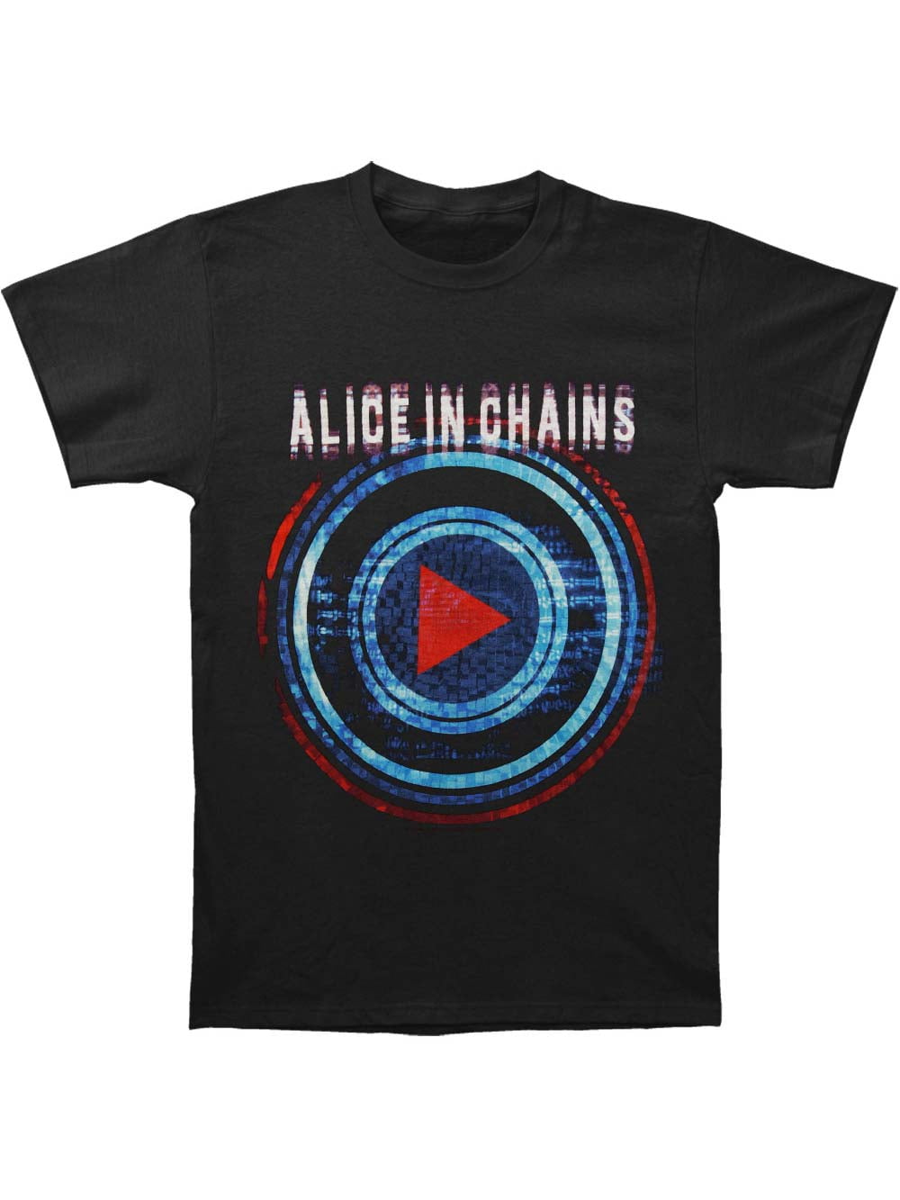 Alice In Chains Alice In Chains Men's Play Button Tour Slim Fit T