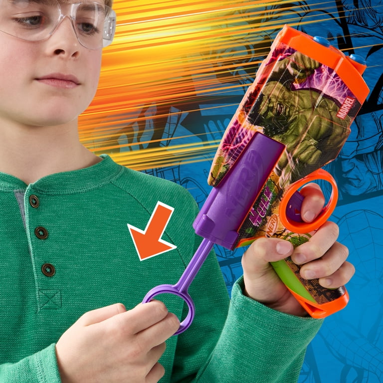 Nerf Marvel Hulk Dart Blaster, 4 Nerf N1 Darts, Ages 8+ - Walmart.com