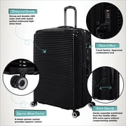 it luggage Traversed 28 Hardside Checked 8 Wheel Expandable Luggage Suitcase Spinner, Black