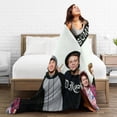 thumbnail image 5 of 5 Seconds Of Summer 5sos Blanket Soft Warm Flannel Air Conditioning Blanket Throw Blankets For Bed Couch Sofa Bedroom Living Room All Season 60"X50", 5 of 9