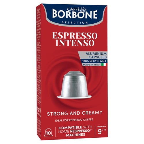 Caffe Borbone Espresso Intensity 9 Nespresso Compatible Capsules, 10 pods per pack, British Import (Pack of 3)
