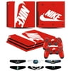 Vinyl Sticker Decals vinilo Calcomanía for Playstation 4 PRO Console & 2 Remote Game Pad Skins Cover - Compatible with PS4 PRO NIKELOG