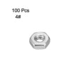 thumbnail image 3 of Tuerca hexagonal de acero inoxidable 304 4#-40 Tono plateado Paquete de 100, 3 of 4