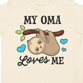 thumbnail image 4 of Inktastic My Oma Loves Me with Sloth and Hearts Boys or Girls Toddler T-Shirt, 4 of 5