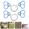 thumbnail image 2 of 2 Pcs Scies à Chaîne Manuelles de Camping Coupe-Fil en Acier Inoxydable Outils de Survie Randonnée, 2 of 7