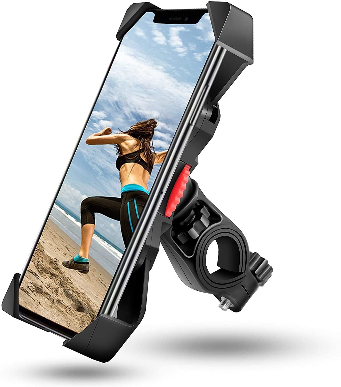 visnfa New Bike Phone Mount Anti Shake and Stable 360° Rotation Bike Accessories for Any Smartphone GPS Other Devices Between 3.5 and 6.5 inches