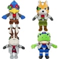 thumbnail image 5 of 10" Fox McCloud Star Cute Fox Stuffed Animal Plush Toy, Soft Space Pilot Fox Character Plushie, Collectible Gaming Plush Decor for Game Fans & Hobby Gift Giving, 5 of 6