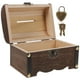 thumbnail image 4 of Hucha de madera creativa, caja fuerte de madera tallada a mano, hucha de ahorros con cerradura, tamaño pequeño, 4 of 8